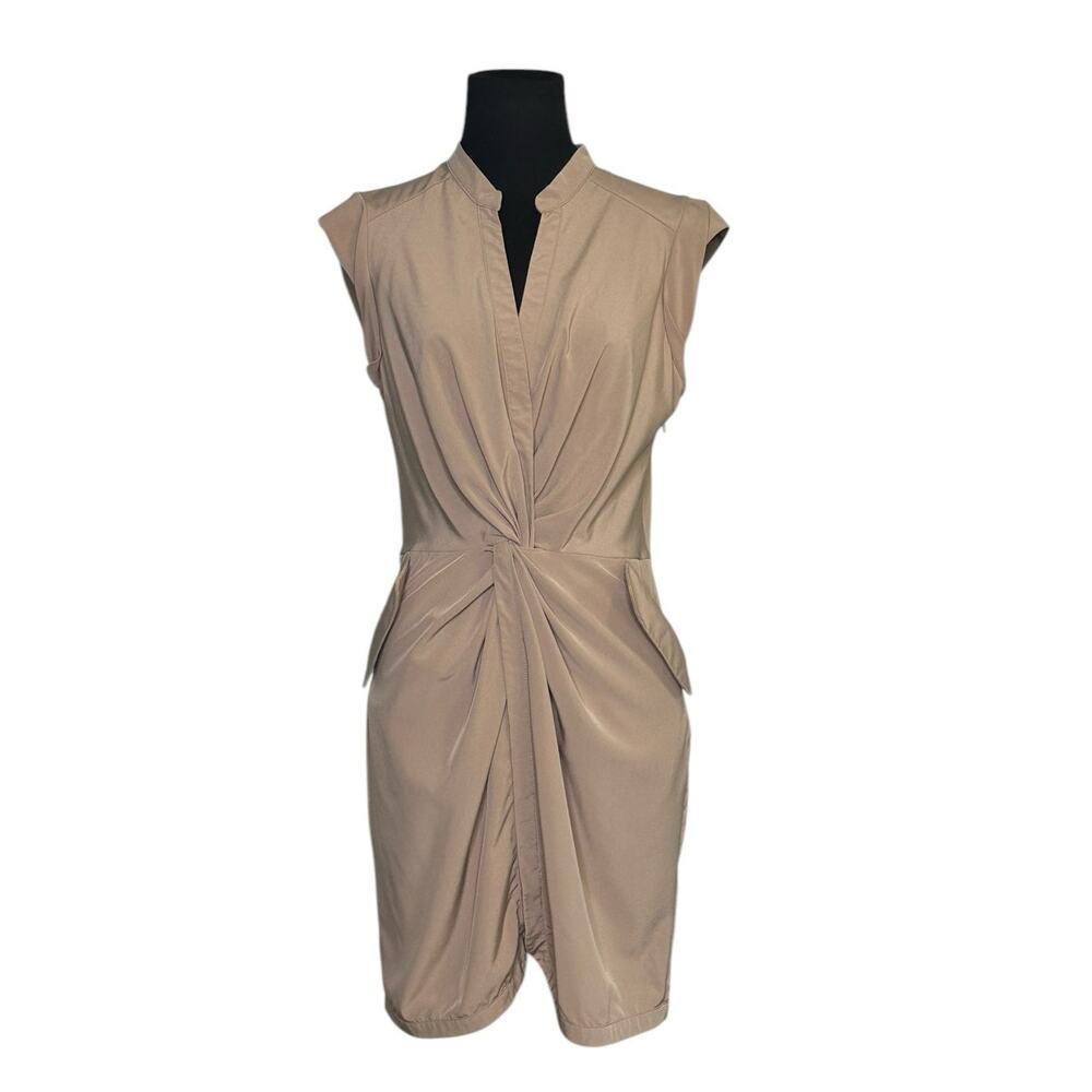 Ark & Co beige cap sleeves mini dress size Medium